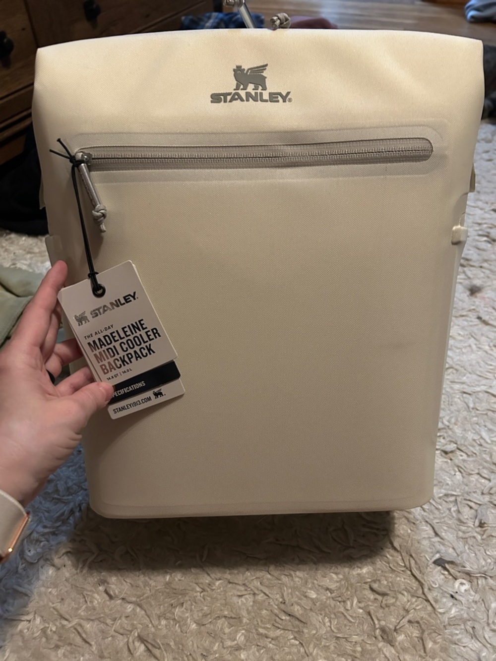 Stanley Cream Madeleine Midi Cooler Backpack